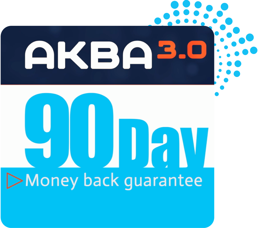 Akba 3.0 90-day money back guarantee